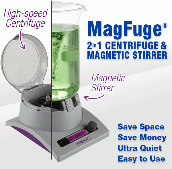 MAGFUGEB. CENTRIFUGE AND MAGNETIC STIRRER
