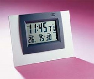 LCD Alarm Clock With Hydro-Thermometer